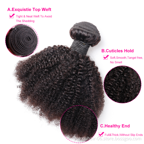 Mongolian Afro Kinky Curly Hair Weave ,Short Virgin 100% Indian Human Hair Extensions ,Afro Kinky Human Hair Bulk